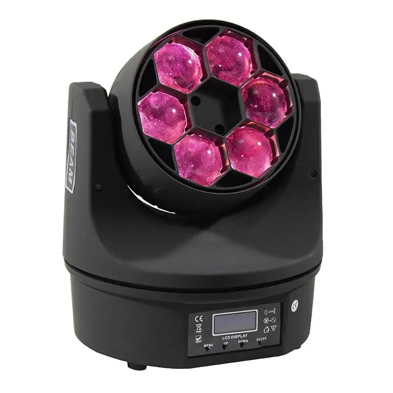 LED Bee Eye 6*15w RGBW 4 in 1 Mini Bee Beam robotlámpa